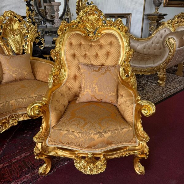 Luxurious Royal Living Room Sofa Set 5 seater - Image 3