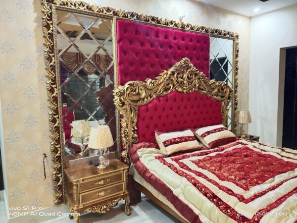 Wooden Royal Handcarved Designer Bed – Luxury Antique Style by Shalvika Living Innovations - Image 2