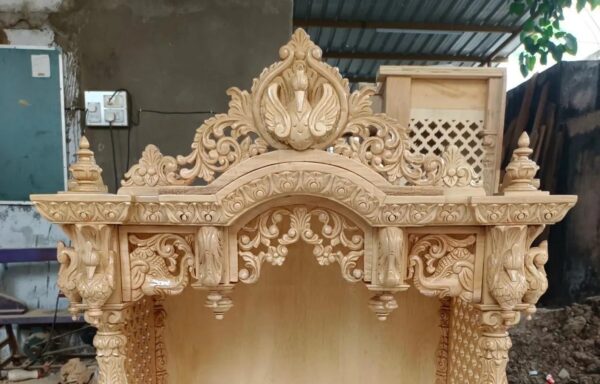Teak Wood Handmade Temple By Shalvika Living Innovations - Image 2
