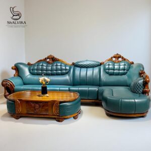 Wooden Corner Sofa set