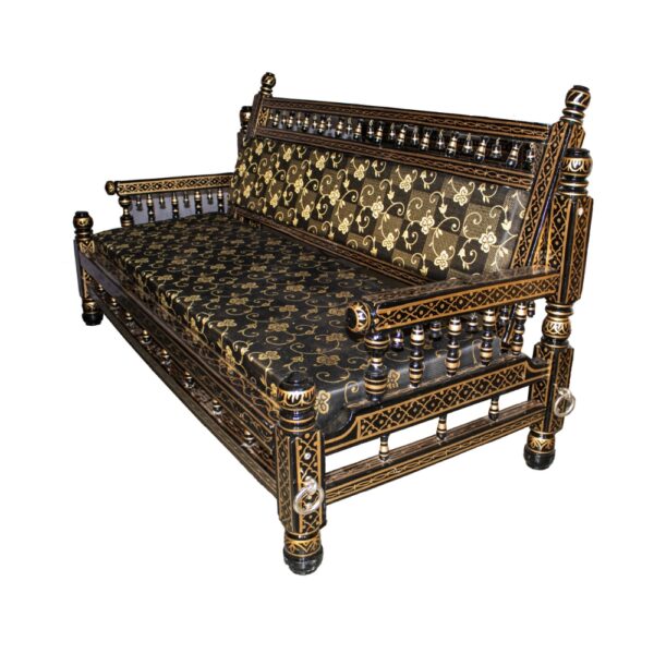 Wooden Handmade Designer Sankheda Jhula – Shalvika Living Innovations - Image 2