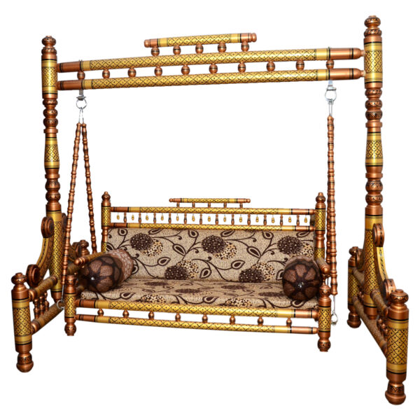 Wooden Sankheda Jhula Handcrafted in High-Quality Teak Wood – Shalvika Living Innovations - Image 5