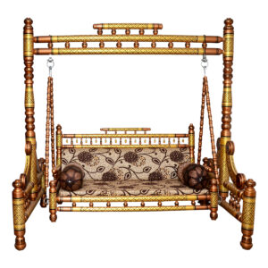 Wooden Sankheda Jhula Handcrafted in High-Quality Teak Wood – Shalvika Living Innovations