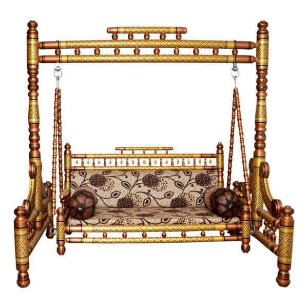 Wooden Sankheda Jhula Handcrafted in High-Quality Teak Wood – Shalvika Living Innovations