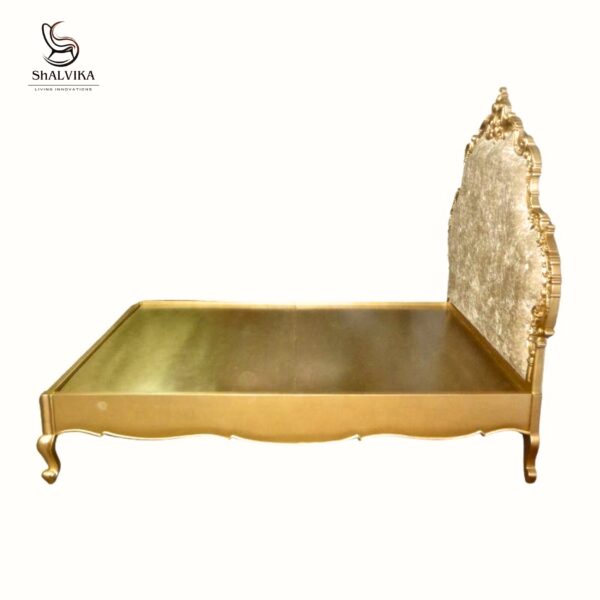 Solid Wood Hand Carved Bed | Luxury Antique Bed by Shalvika Living Innovations