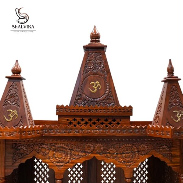 Handcrafted Wooden Temple for Home | Traditional Pooja Mandir Online in India