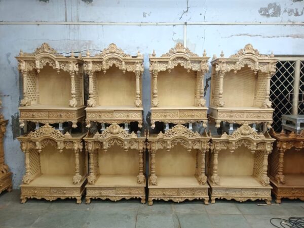 Teak Wood Handmade Temple By Shalvika Living Innovations - Image 4