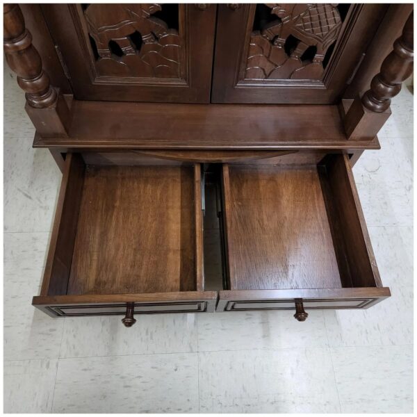 South Indian Teak Wood Mandir - Image 3