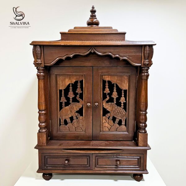 South Indian Teak Wood Mandir