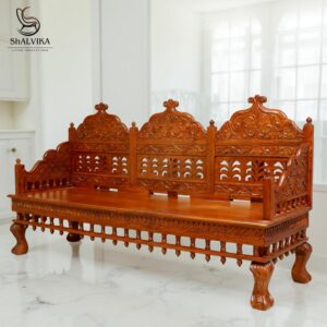 Wooden Vintage Carved Traditional Sofa Set