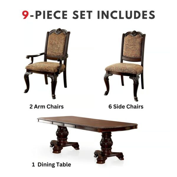 "Wooden Handmade Antique Style 8 Seater Dining Table Set | Luxury Dining Furniture by Shalvika Living Innovations"