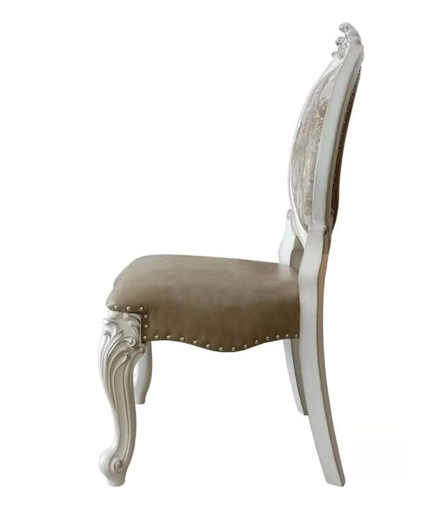 "Wooden Victorian Dining Table in White | Handcrafted by Shalvika Living Innovations"