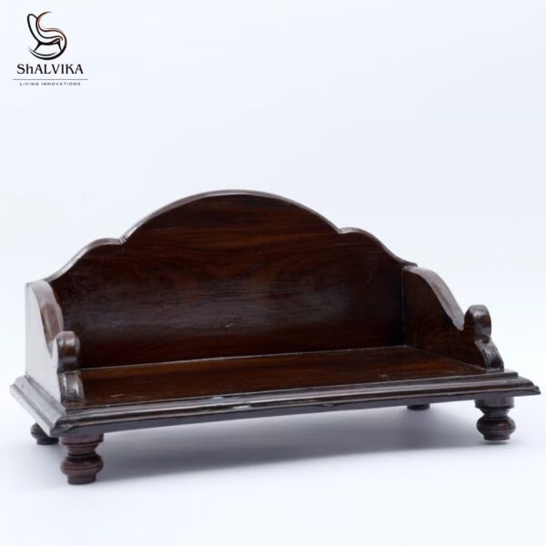 Handcrafted Wooden Puja Chowki Online | Designer Temple Chowki by Shalvika Living Innovations