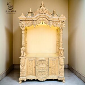 Wooden Designer Puja Mandir for Home