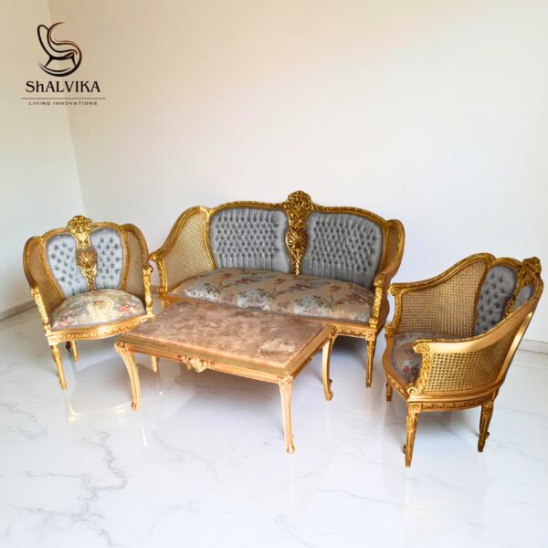 Luxury Wooden Royal Sofa Set | Shalvika Living