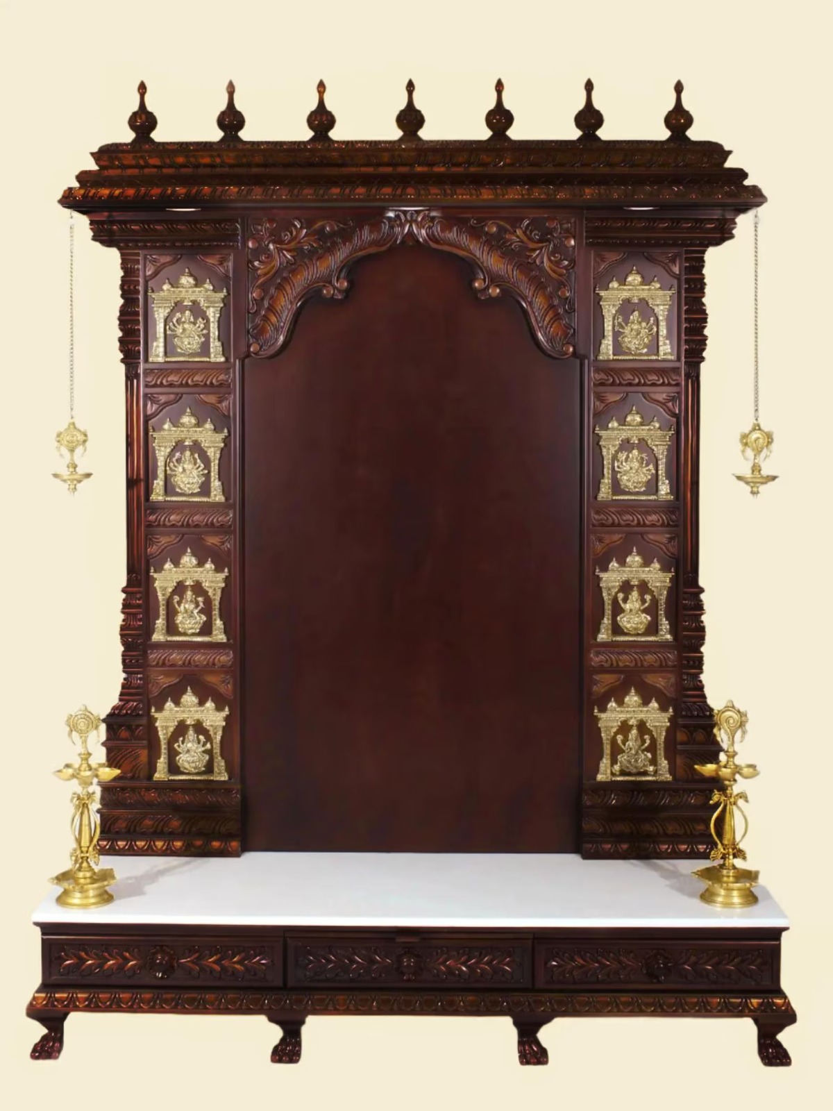 Ashtalakshmi Temple Hyderabad in Teak Wood