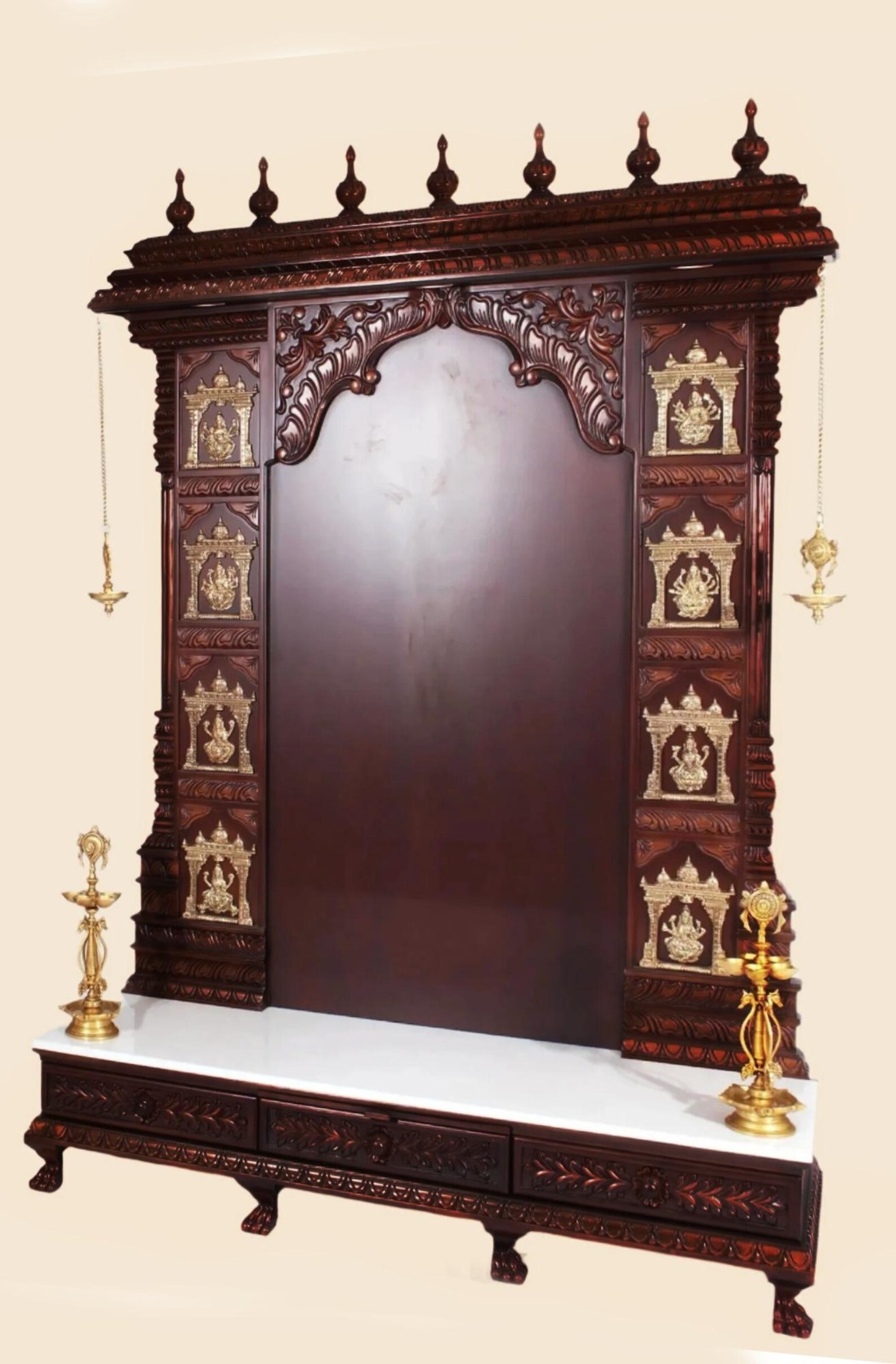 Ashtalakshmi Temple Hyderabad in Teak Wood