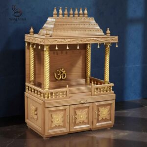 Bell Temple with Gopuram in Teak Wood