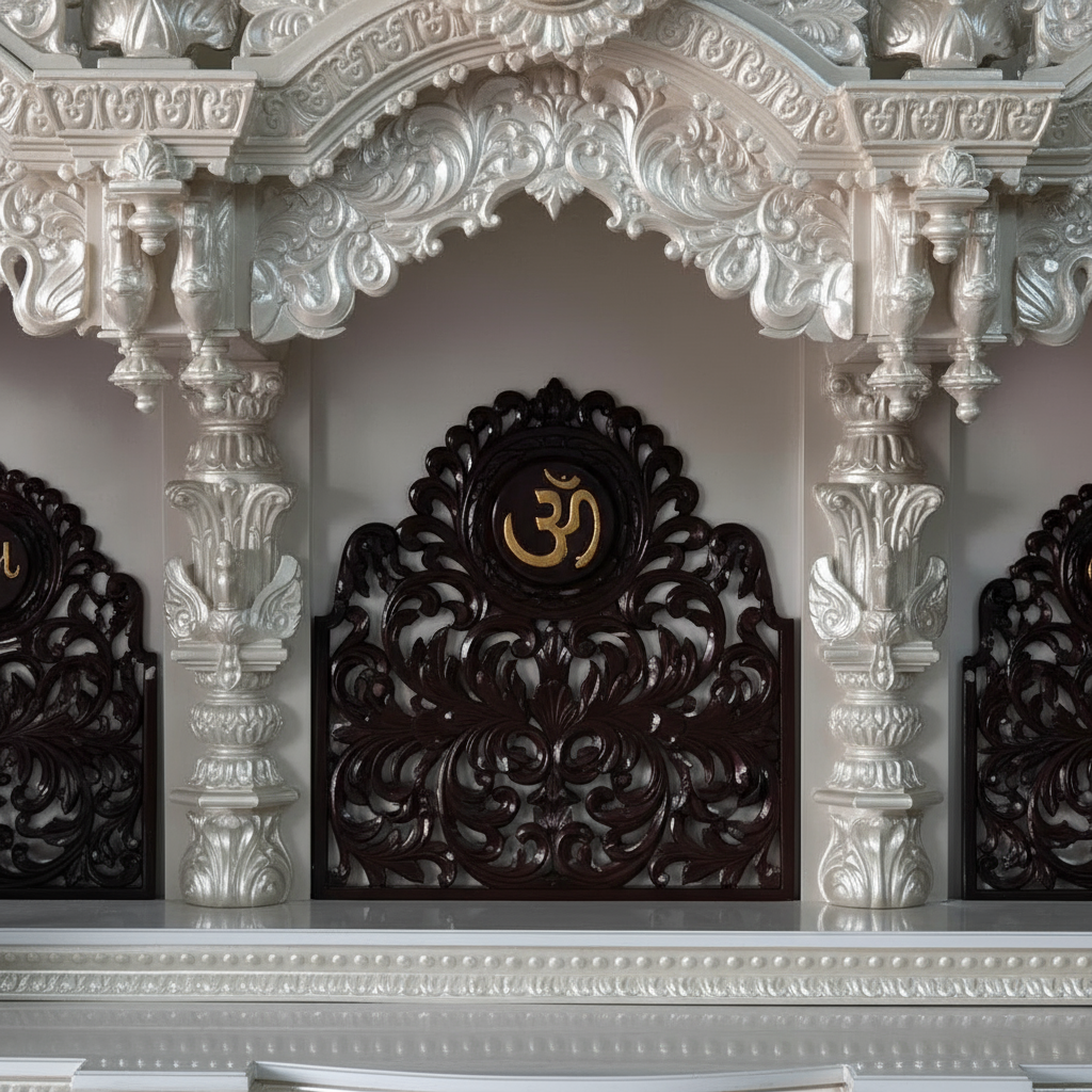 Buy Large Temple for Home in Teak Wood