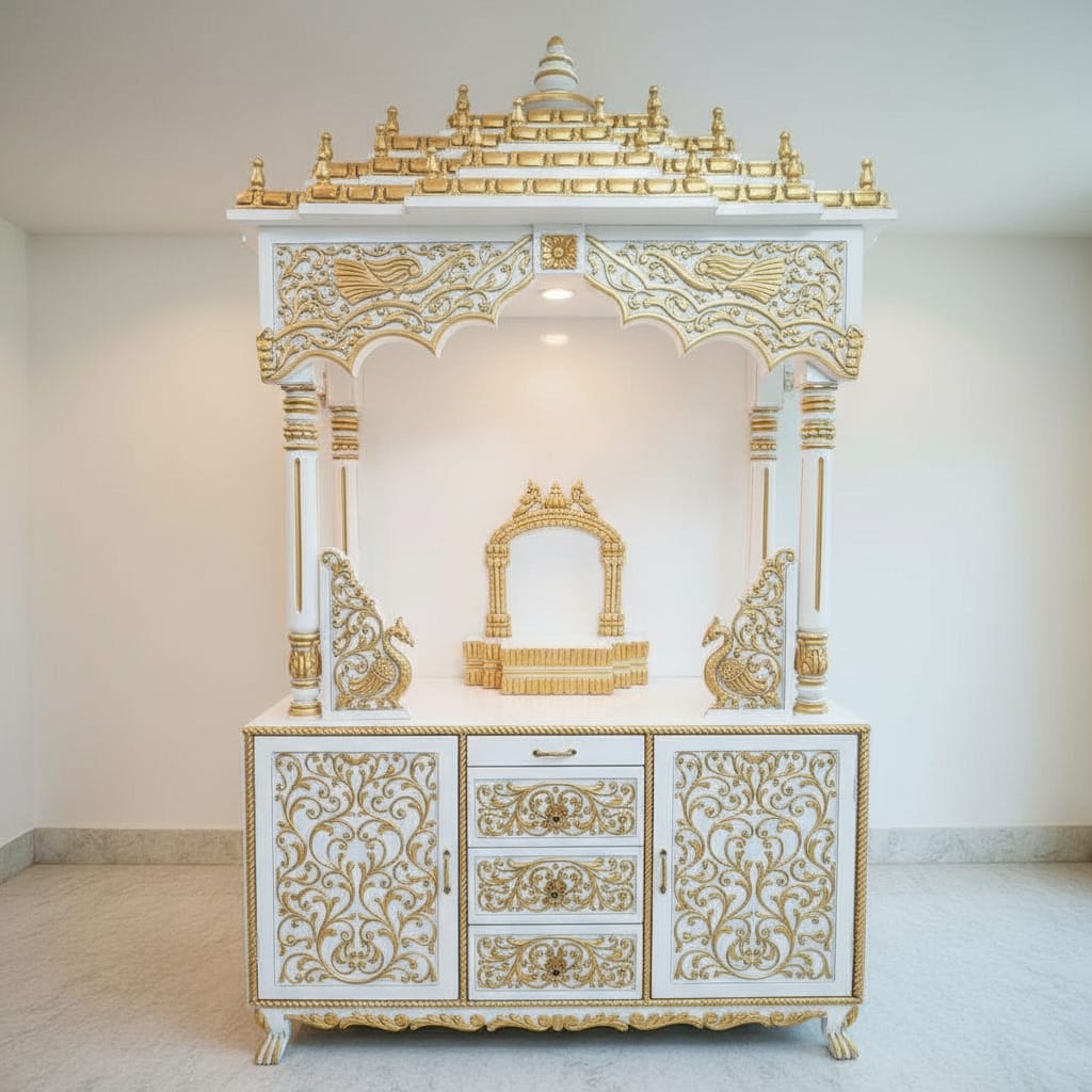 Wooden Gopuram Mandir for Home