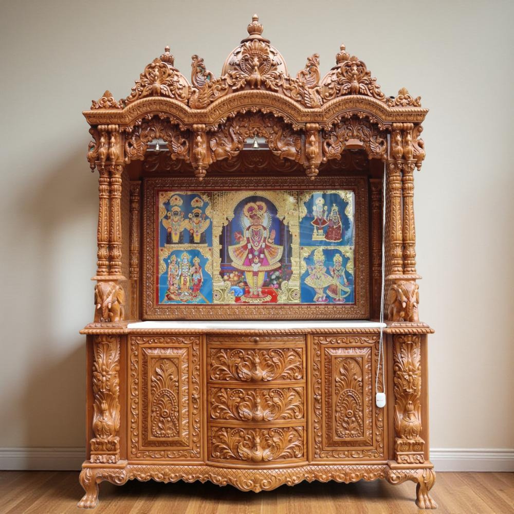 Wooden Mandir for Home