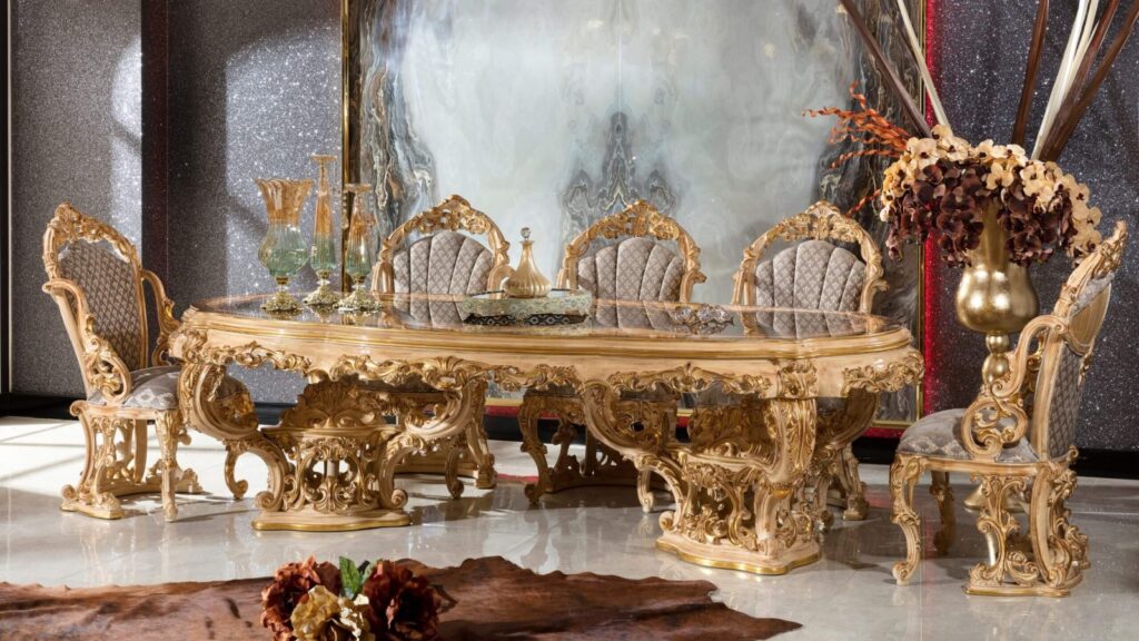 Wooden Royal Dining Table Set Designs