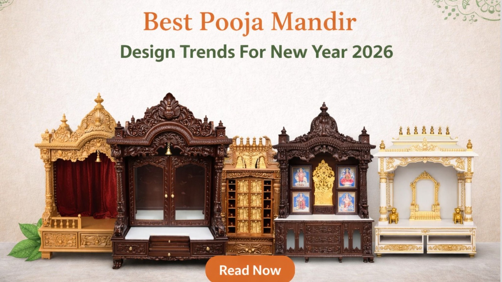 Best Pooja Mandir Design Trends For New Year 2026 - Shalvika