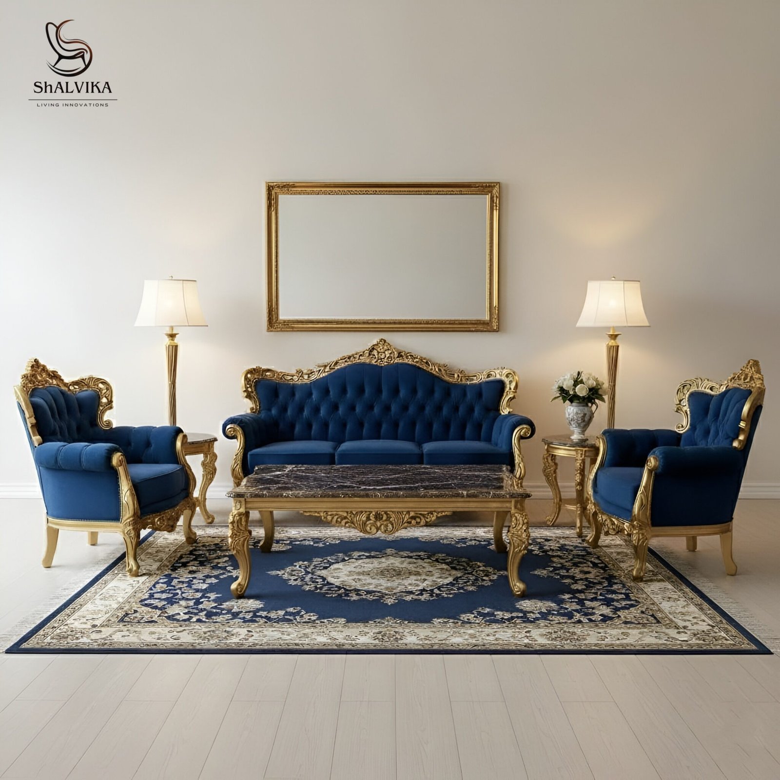 Wooden Royal Sofa Set Design for Home