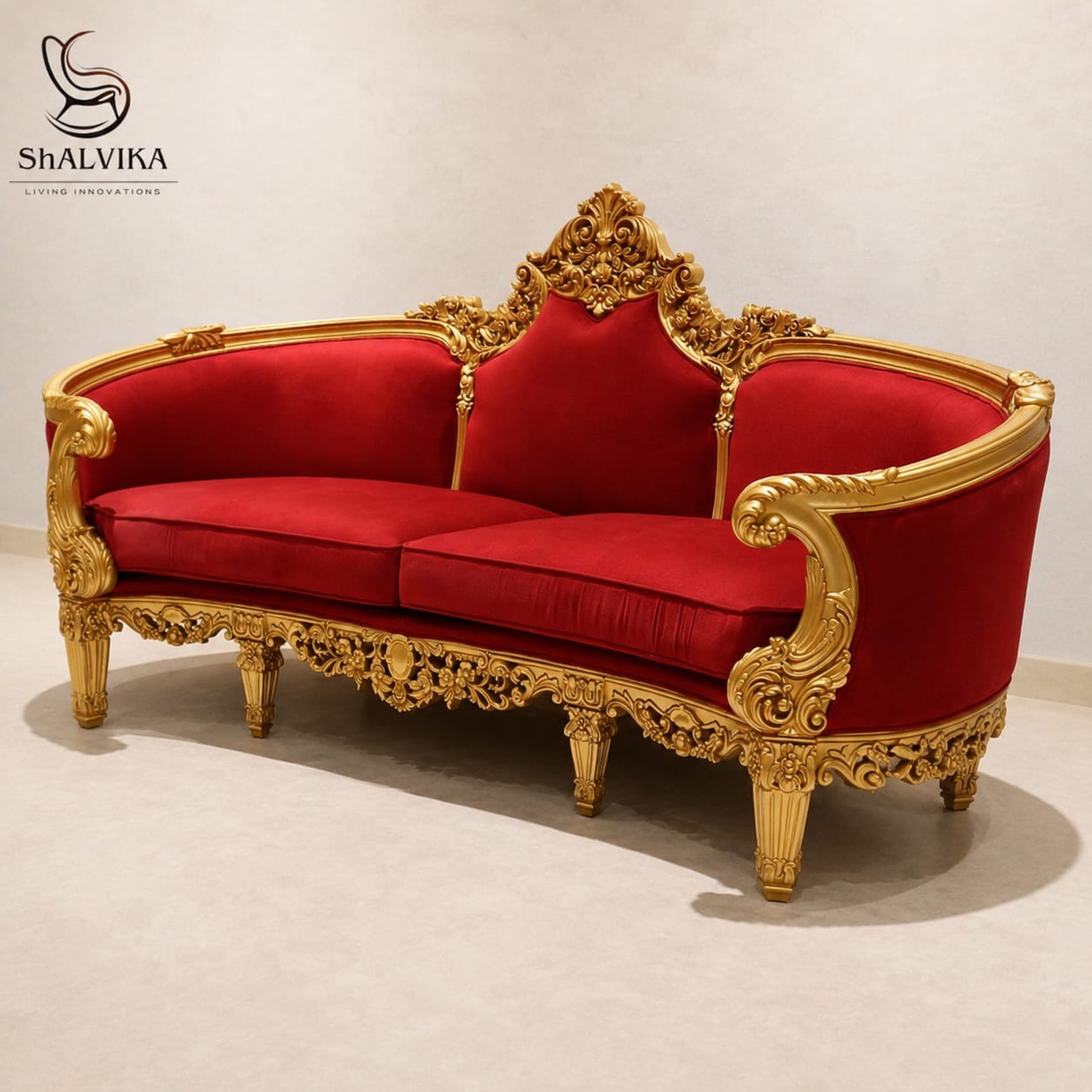 3 Seater Sofa in Teak Wood Top Design - Image 2