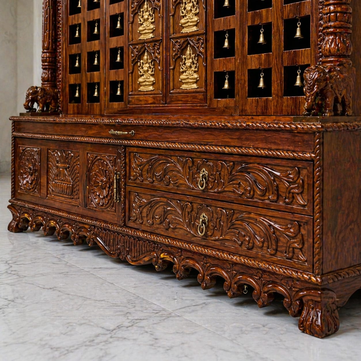 Carved Mandir Designs for House