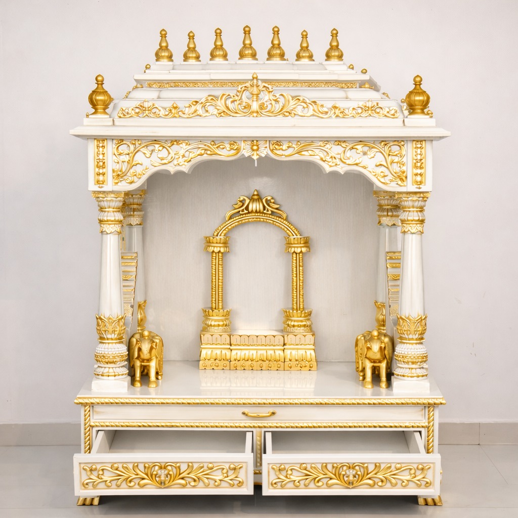 Designs for Mandir in South Indian Style for Home