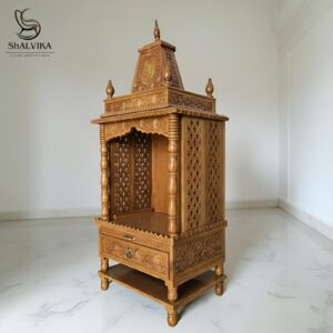 Small Temple Design for Puja Room by Shalvika Living
