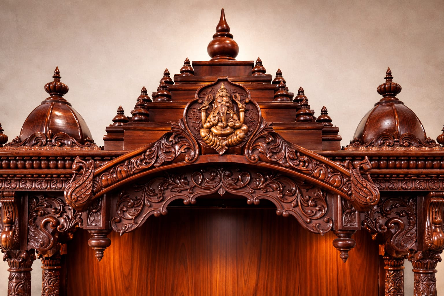 South indian temple design gopuram wih ganesh ji top