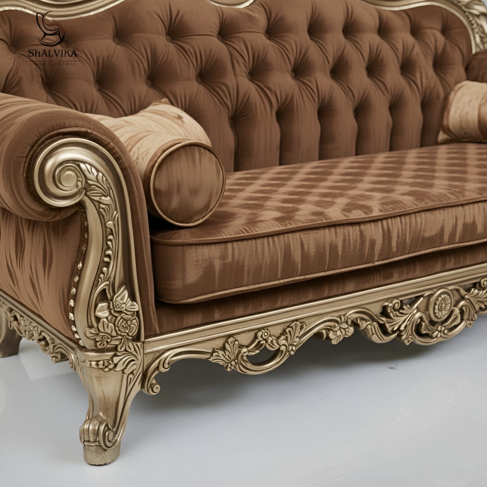 Wood Royal Luxury Sofa Set for Home by Shalvika Living