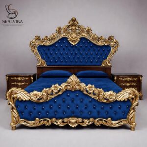 Wooden Carved Bed Design Latest