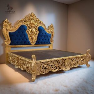 Wooden Carved Bed Design Latest