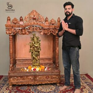 Wooden Puja Ghar for Home