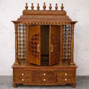 Wooden Venkateshwar Temple for Home