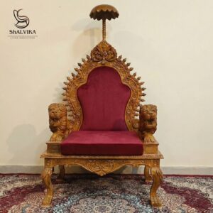 Traditional Guru Ji Chair Design with Canopy