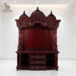 Buy Home Wooden Mandir with Domes