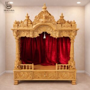 Mandir for Home Design in Teak Wood