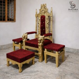 Wooden Carving Chair Design for Guruji