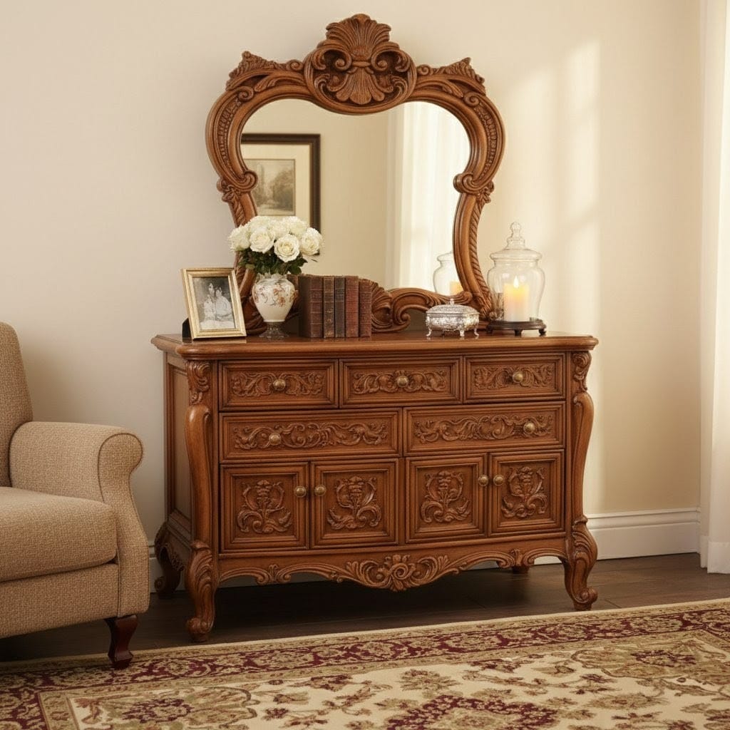 Solid Wood Dressing Table