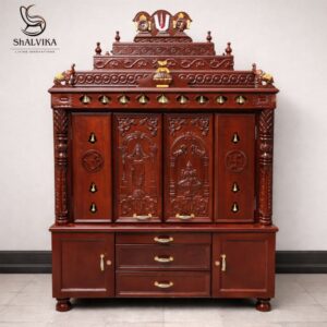 Gopuram Pooja Mandir with Door for Home by shalvika living Innovations