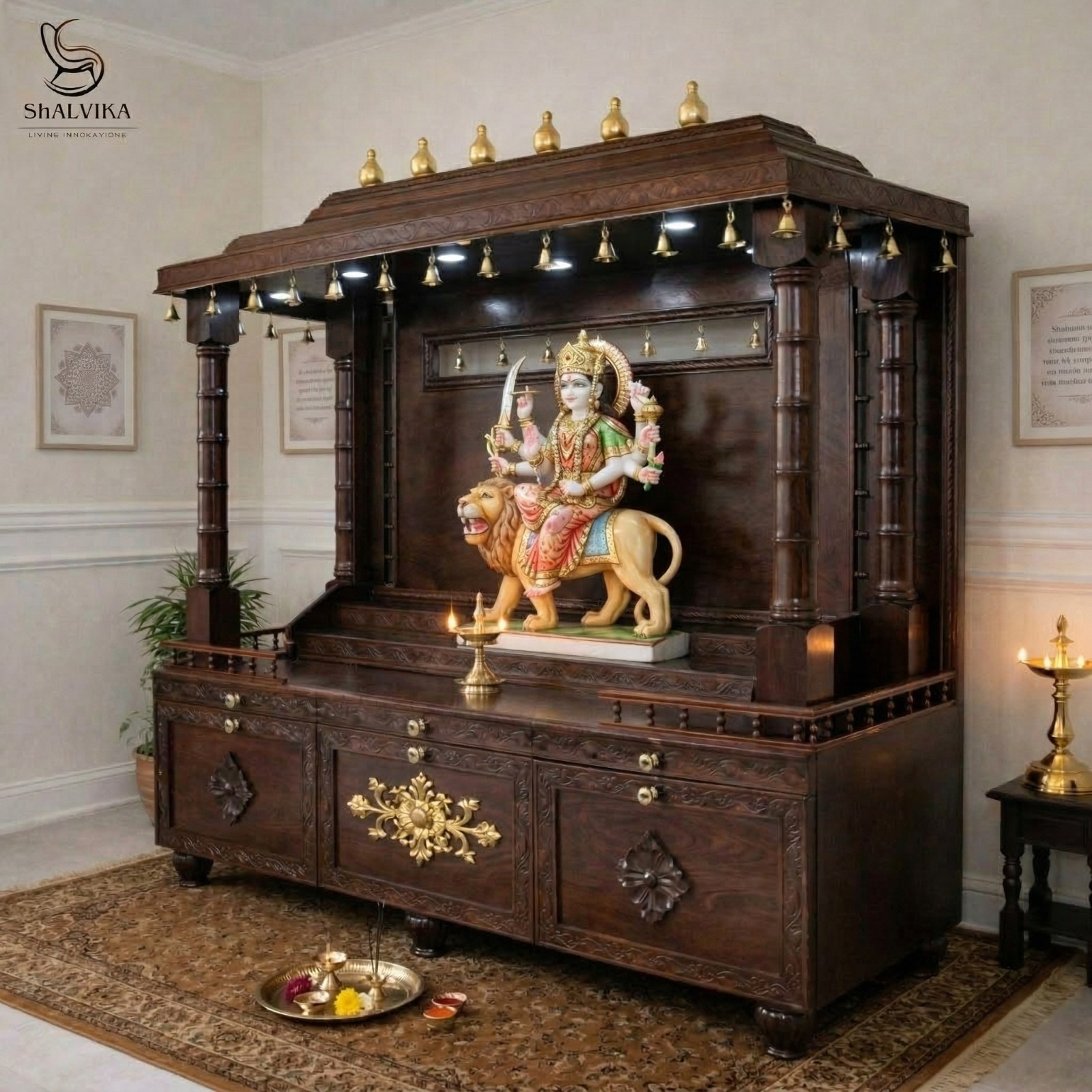 Gopuram Temple for Navratri