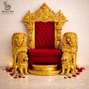 Grand Guruji Singhasan with Lion Design