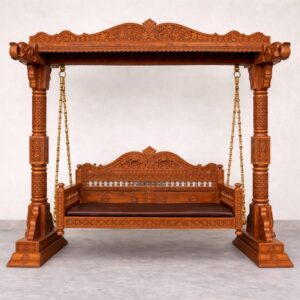Handcrafted Wooden Swing Design for Home by Shalvika Living Innovations