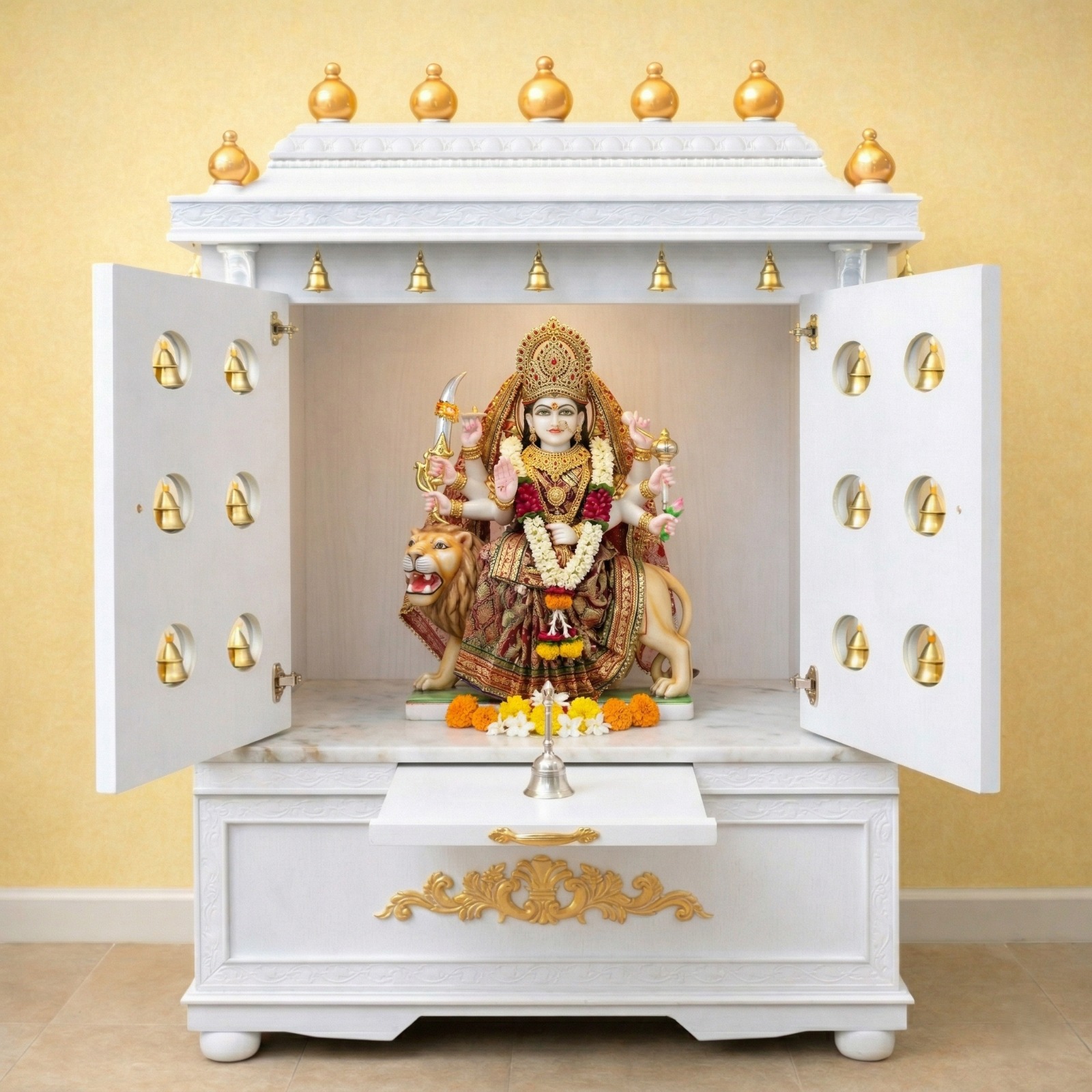 Navratri Mandir with Bells