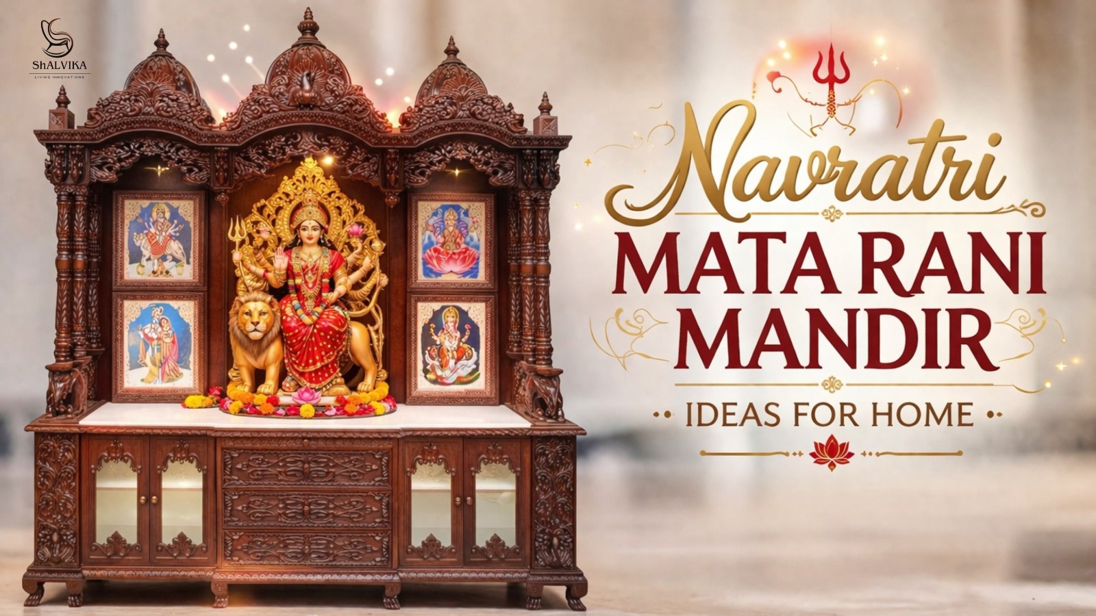 Navratri Mata Rani Mandir Ideas for Home
