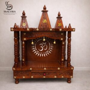 Om Design Small Temple for Home by shalvika living innovations